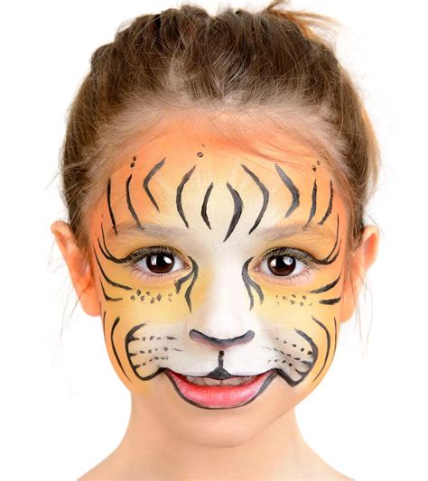 tiger face paint basic|tiger face paint color.